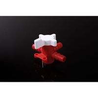 アイシス PP 3方ストップコック 軟質チューブ内径8mm 67-5201-97 1個（直送品）