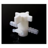 アイシス PVDF 2方ストップコック 軟質チューブ内径10mm 67-5202-03 1個（直送品）
