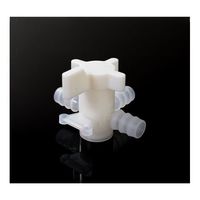 アイシス PVDF 3方ストップコック 軟質チューブ内径12mm 67-5202-08 1個（直送品）