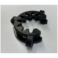 アズワン ケッククリップ・テーパージョイント用 ブラック 適合スリ部上径45mm 10個入 68-2015-21 1セット(10個)（直送品）