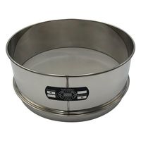 アズワン ステンレスふるい φ300×100mm 45μm 校正証明書(ISO9001)付 65-9393-67 1個（直送品）