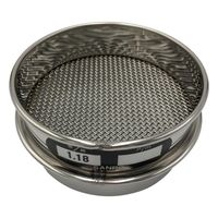 アズワン ステンレスふるい φ75×20mm 校正証明書（ISO9001）付