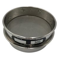 アズワン ステンレスふるい φ75×20mm 300μm 校正証明書(ISO9001)付 65-9393-04 1個（直送品）