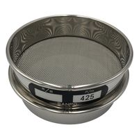 アズワン ステンレスふるい φ75×20mm 425μm 校正証明書(ISO9001)付 65-9393-02 1個（直送品）