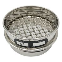 アズワン ステンレスふるい φ75×20mm 5.6mm 校正証明書(ISO9001)付 65-9392-86 1個（直送品）