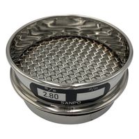 アズワン ステンレスふるい φ75×20mm 2.80mm 校正証明書(ISO9001)付 65-9392-90 1個（直送品）