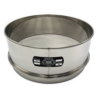 アズワン ステンレスふるい φ300×100mm 125μm 校正証明書(ISO9001)付 65-9393-61 1個（直送品）