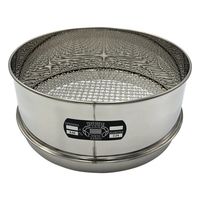 アズワン ステンレスふるい φ300×100mm 9.5mm 校正証明書(ISO9001)付 65-9393-36 1個（直送品）