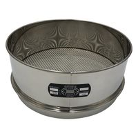 アズワン ステンレスふるい φ300×100mm 3.35mm 校正証明書(ISO9001)付 65-9393-42 1個（直送品）