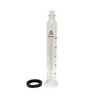 アズワン 有栓メスシリンダー 500mL JCSS校正証明書付 6-234-08-24 1個（直送品）