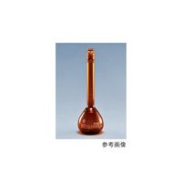 AGCテクノグラス メスフラスコ(茶 ニューエクセレント) 200mL JCSS校正証明書付 5564FK2E 1個（直送品）