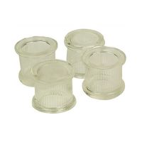 ツチノ クリアー 脚キャップ 丸型 21mm 51-141 1パック 64-6524-84（直送品）