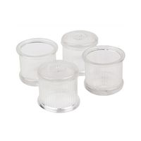 ツチノ クリアー 脚キャップ 丸型 28mm 51-143 1パック 64-6524-86（直送品）