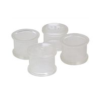 ツチノ クリアー 脚キャップ 丸型 31mm 51-144 1パック 64-6524-87（直送品）