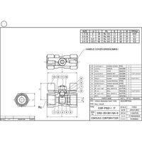 コンサス ネジ込レデュースボールバルブ CSRーS (316) 8A 蝶型ハンドル CSR-PS2-8-T 1個 64-5175-86（直送品）