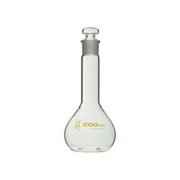 柴田科学 メスフラスコ 短形 200mL JCSS校正証明書付 238-2 1個 64-6432-30-24（直送品）