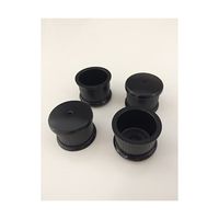 ツチノ 脚キャップ 黒丸 18mm 51-040 1パック 64-6524-50（直送品）