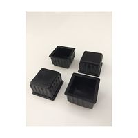 ツチノ 脚キャップ 黒角 36mm 51-054 1パック 64-6524-60（直送品）