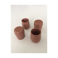 ツチノ パイプ脚キャップ 茶丸 21mm 51-064 1パック 64-6524-66（直送品）