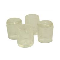 ツチノ クリアー パイプ脚キャップ 21mm 51-134 1パック 64-6524-79（直送品）