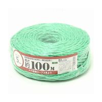 紺屋商事 PP荷造りヨリロープ 5mm×100m 緑 720017 1巻 64-9605-87（直送品）