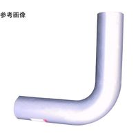山脇産業 90度曲げパイプ(L型・ステンレス(SUS304製)#400仕上) 300mm 50mm 47mm 12-050 1本（直送品）