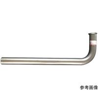 山脇産業 90度曲げパイプ 片側ラッパ加工タイプ(L型・鉄製メッキ管) 350mm FB-075 1本 64-9728-44（直送品）