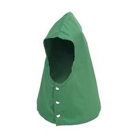 帝健 グーデンCS(R)難燃フード 前ボタン 緑 EHC52 1枚 65-1692-68（直送品）