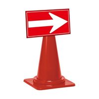 テラモト ミセル誘導パネル(コーン用)1面 420×250mm ブラック/赤 OT5695407 1台 65-3727-40（直送品）