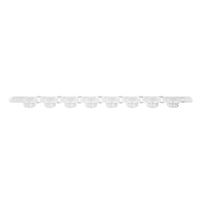 0.2mL PCR8連フラットキャップ 透明 125個×10パック入 PCR-02-FCP-C 1ケース(1250個)（直送品）