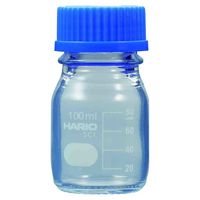 HARIO コーティングねじ口瓶 100mL 1箱(10個入) NBOC-100-SCI 1箱(10個) 67-8100-95（直送品）