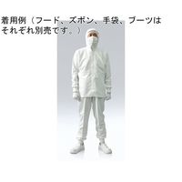 東洋リントフリー クリーンルーム用上着 白 4L 3E2102-KW 1枚 67-8110-43（直送品）