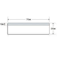 松浪硝子工業 ベーシックフロストホワイト 水縁磨 76×5F 100枚入 S2541-5F 1箱(100枚) 67-8065-57（直送品）