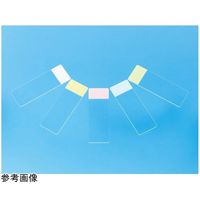 松浪硝子工業 ベーシックフロスト・スライドグラス 白縁磨 No.2 ピンク 100枚入 S0023 1箱(100枚) 67-8065-65（直送品）