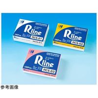 松浪硝子工業 アールライン 26×76mm ブルー 100枚入 RCS-04 1箱(100枚) 67-8066-93（直送品）