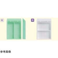 マツナミ パスカセット Mタイプ 2分画 縦 ホワイト 白蓋付 1000個入 YM20601 1箱(1000個) 67-8068-62（直送品）