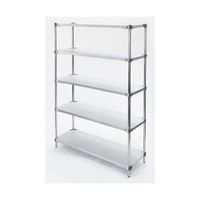 PROFACE グレートソリッドガルバシェルフ5段セット 幅91×奥行35×高さ182cm 67-8167-77 1セット(2梱包)（直送品）