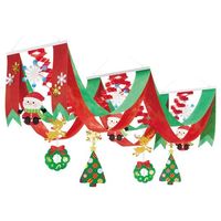 アズワン おすわりサンタデラックスペナント 天井飾り 67-8943-81 1枚（直送品）