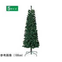 アズワン PVCクリスマスツリー グリーン スリム 高さ240cm 67-8937-49 1本（直送品）