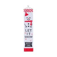 アズワン ハンガー式バナー スノーマン LET IT SNOW 67-8944-28 1枚（直送品）