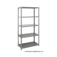 アズワン 軽量ラック 積載荷重 120kg/段 開放型 天地4段 グレー 67-9246-25 1台（直送品）