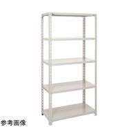 アズワン 軽量ラック 積載荷重 120kg/段 開放型 天地4段 アイボリー 67-9246-26 1台（直送品）