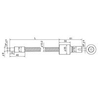 ケンコー・トキナー 出射端側8φ金具ライトガイド(シングル) 1灯型 1500mm FG4S-1500F(8) 1個 67-9272-68（直送品）