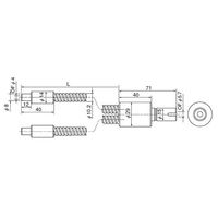 ケンコー・トキナー 出射端側8φ金具ライトガイド(2分岐) 2灯型 1000mm FG5.7B-1000FR(8) 1個（直送品）