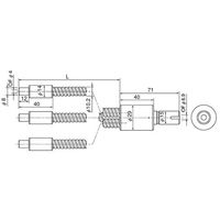 ケンコー・トキナー 出射端側8φ金具ライトガイド(3分岐) 3灯型 2000mm FG6.9B-2000F3BR(8) 1個（直送品）