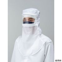 東洋リントフリー シールド装着対応フード(シールド穴通し仕様) 青 M FD4008-02 1枚 67-9282-90（直送品）