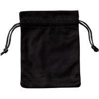 アズワン ジュエリーポーチ スクエア 黒 20枚 68-0317-03 1セット(20枚)（直送品）