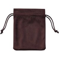 アズワン ジュエリーポーチ スクエア こげ茶 20枚 68-0317-04 1セット(20枚)（直送品）