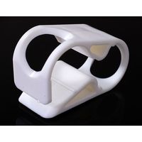 アイシス カラフルラチェット式チューブクランプ L ポリエステル 白 10個入 68-0501-20 1袋(10個)（直送品）