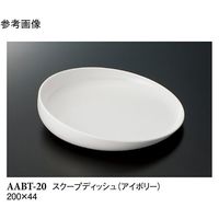 スリーライン スクープディッシュ アイボリー 200×44mm 1個/袋 AABT-20 1袋(1個) 68-0528-47（直送品）